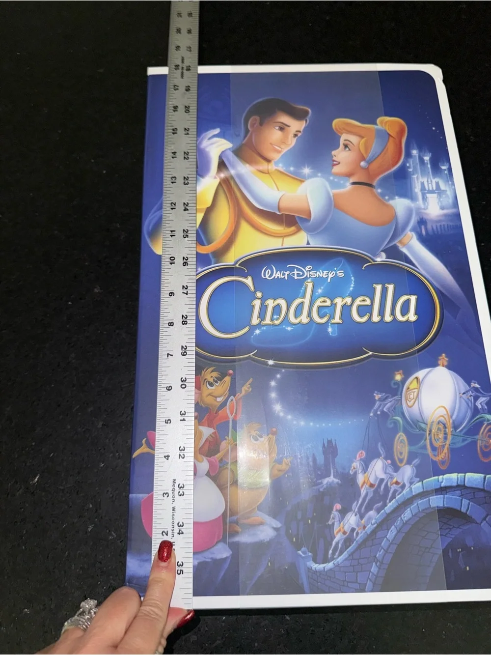 NEW SEALED Disney CINDERELLA VHS Boxed Silk Touch Throw Blanket 50×70